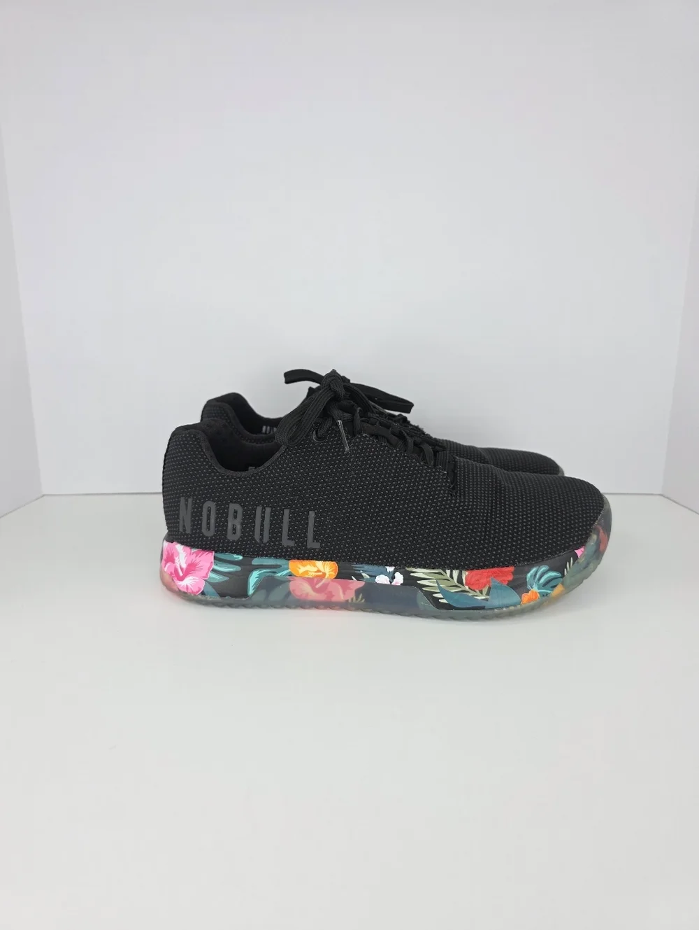 NOBULL Impact Sneaker Men's 9.5 Women's 11 Trainer SuperFabric Midnight Tropical - Picture 7 of 16